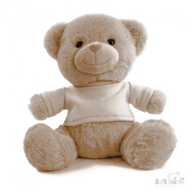 STTB325-BR  Teddy Bear with Embroiderable T-Shirt 25cm 