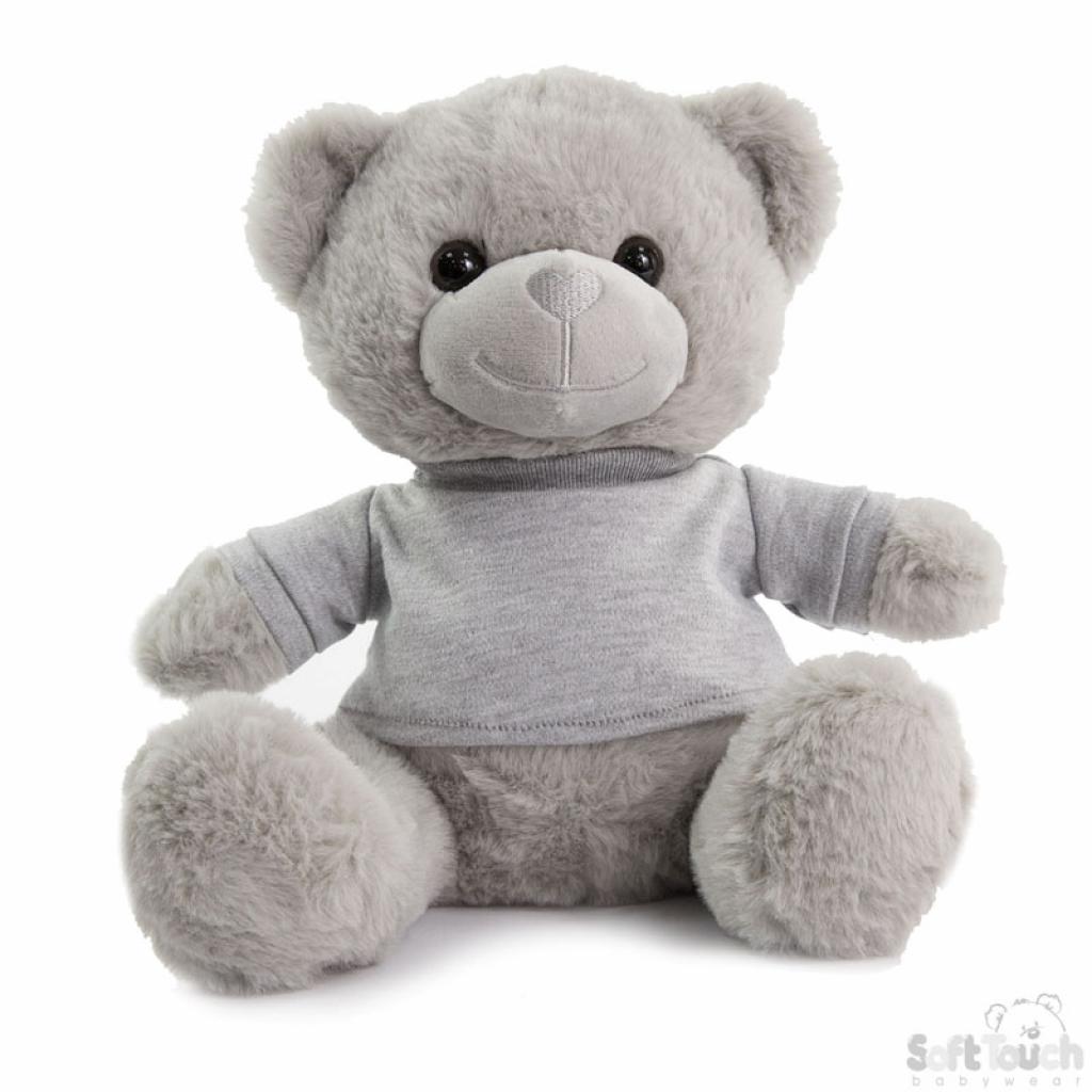 Soft Touch tB325-G 5023797611216 STTB325-G Teddy Bear with Embroiderable T-Shirt 25cm
