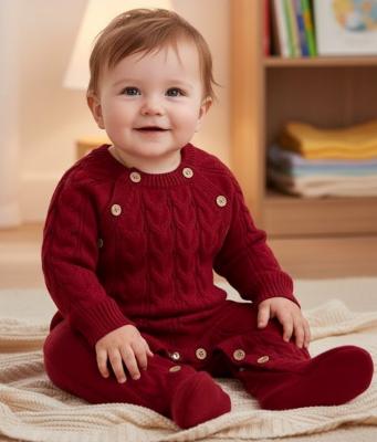 SV2442R Red Luxury Knitted One Piece (0-12 months)
