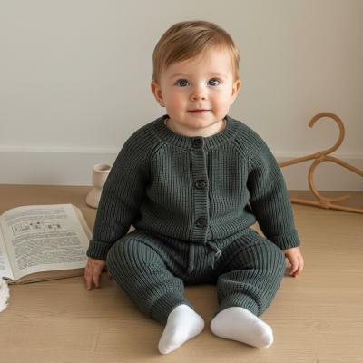SV2527-G Green Lux Knitted Two Piece (0-12 months)
