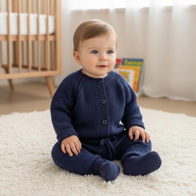 SV2527-N Navy Lux Knitted Two Piece (0-12 months)