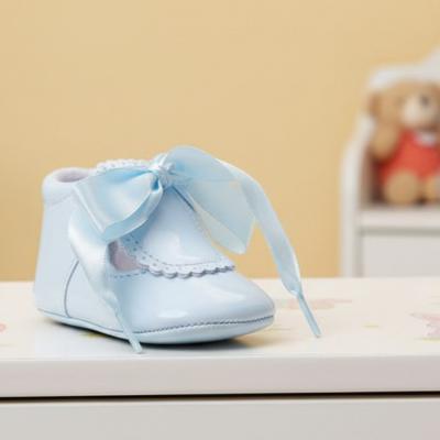 SV908-S  Soft Bow Shoe Sky  (0-4)