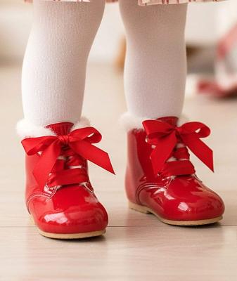 SVClaudia-R Fur trim Red Boot (2-10 choose)