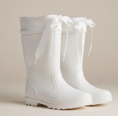 SVDALLASWA  White Welly Boots  (24-29 UK INF7-11)