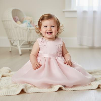 SVElise-P  Pink  Tulle Dress SINGLE  (0-6 months)