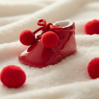 SVJoe-R Red Pom Pom Shoe (Choose EUR 16-20)