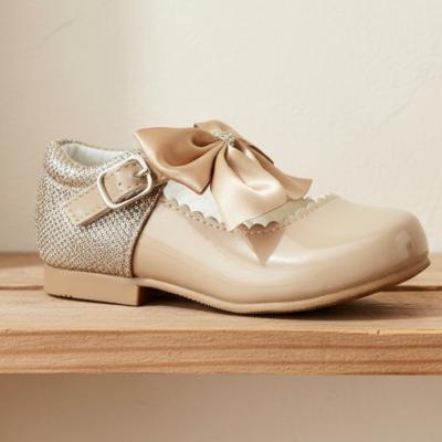 SVKristy-Ca Camel Mary Jane Shoe with Bow (4 Infant - 2 Adult)