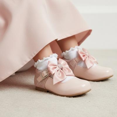 SVKristy-P Pink Mary Jane Shoe with Bow (4 Infant - 2 Adult)