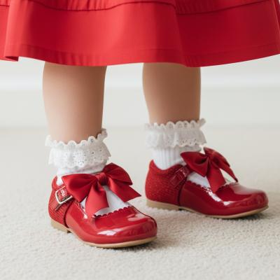 SVKristy-R Red Mary Jane Shoe with Bow (4 Infant - 2 Adult)