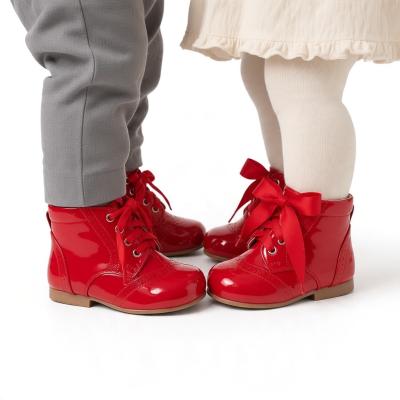 SVQuinn-R Boots Red - Satin and Waxed Laces (4-12)