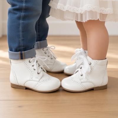 SVQuinnW Boots White - Satin and Waxed Laces (4-12)