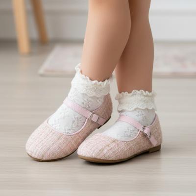 SVSuz-P  Tweed Pink Suzanne Shoes  (Choose EU 23-34)