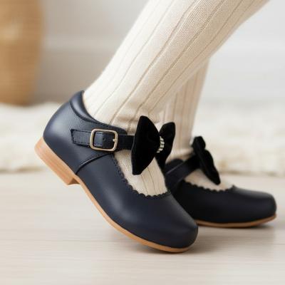 SVZURIN  Bow Navy Shoes Choose  (4 inf - 2 Adult)
