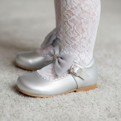 SVZURISi  Silver Bow Shoes  (4INF- 1 Adult)