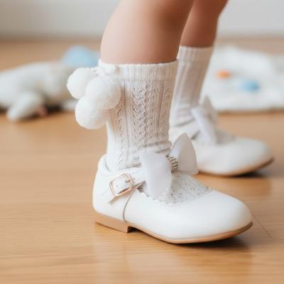 SVZURIW  Bow White Shoes 