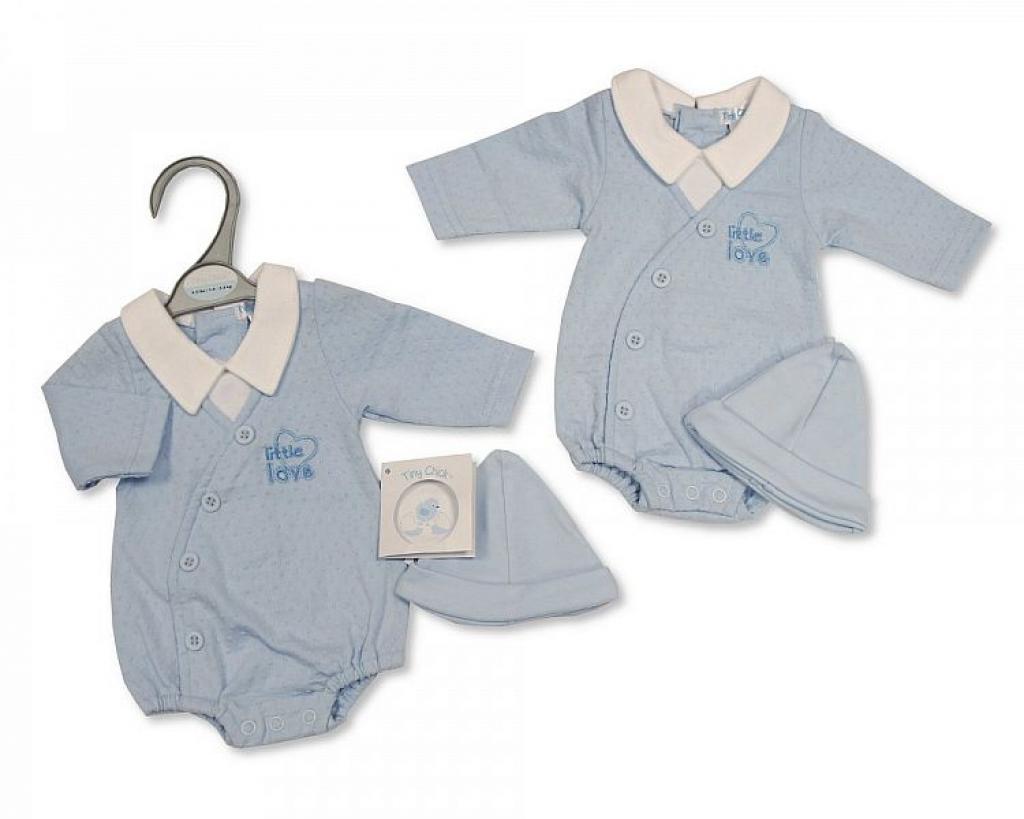 Tiny Chick [PB-20-355] 5035320353555 TCLBW20-355 "Little Love" Romper  and Hat (3-8lbs)