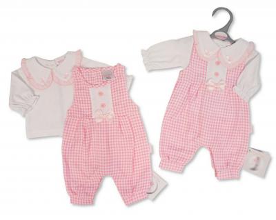 Tiny Chick PB-20-702 5035320207025 TC20-702-P Dogtooth "Frills and Bows" Short Long Set (3-8lbs)