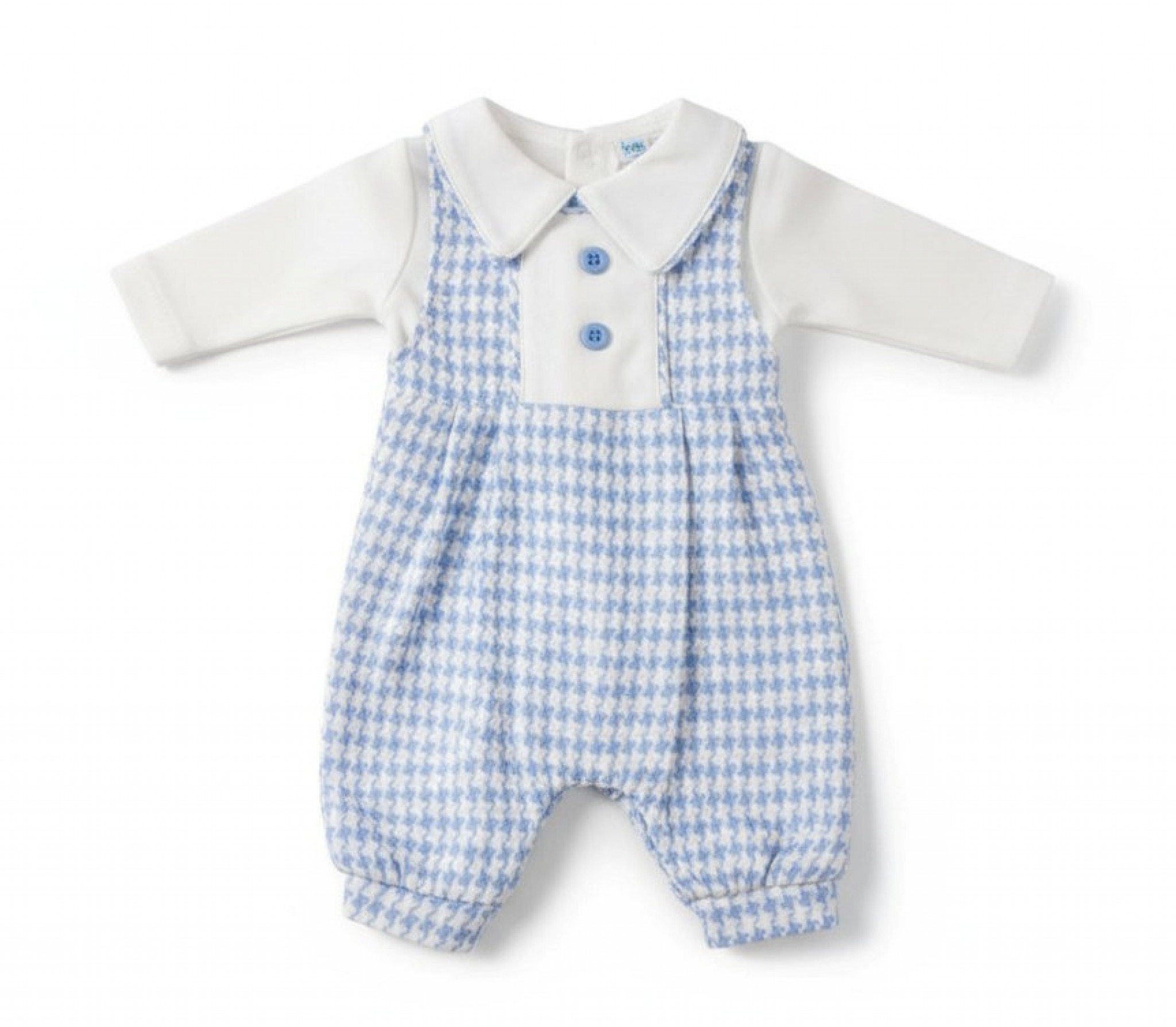 Tiny Chick PB-20-705 5035320207056 TC20-705S Dogtooth Long Romper Set (3-8lbs)