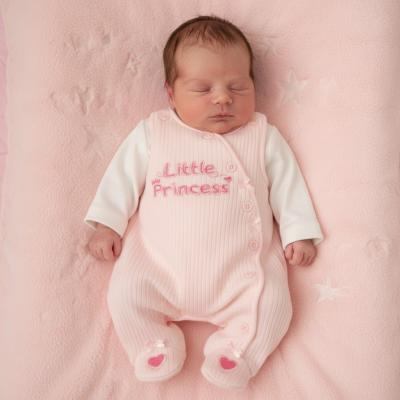 LBWTC20-752P Quilted Little Princess Dungaree (3-8lbs)