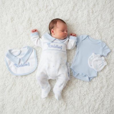 TCLBW20-596--S  Smocked "Cuddles" 4 Piece Set  (3-8lbs)