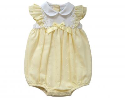TCLBW20-615y  "Daisy" Broderie Anglaise Romper  (3-8lbs)
