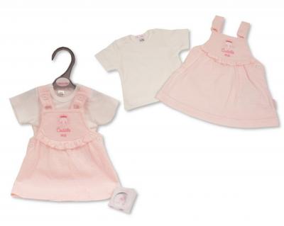 Tiny Chick PB-20-639 5035320206394 TCLBW20-639P "Cuddle Me" Pinafore Set (3-8lbs)