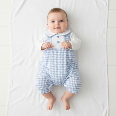 TCLBW20-705-S Dogtooth Long Romper Set (3-8lbs)