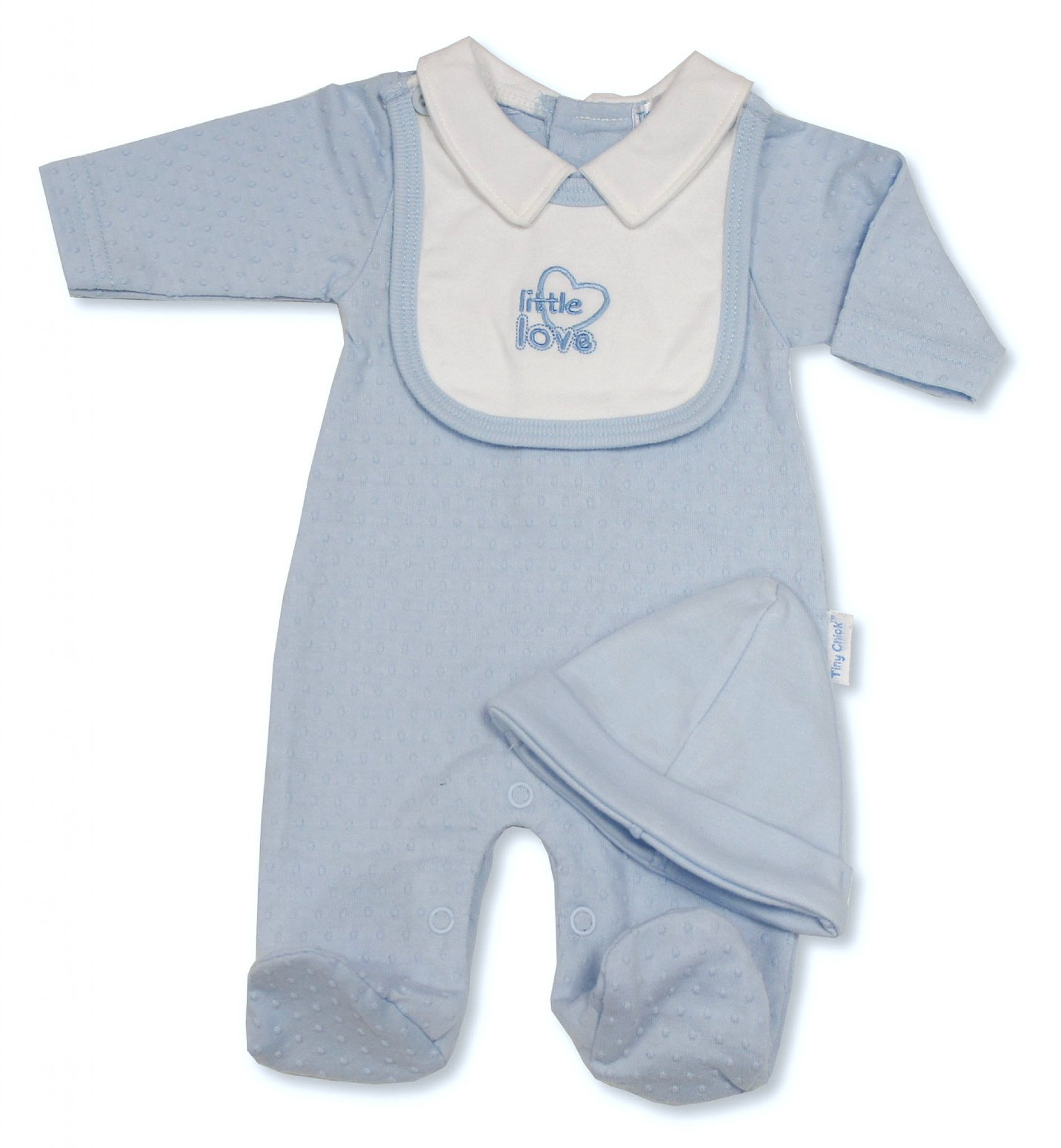 Tiny Chick PB-20-353 503532035353 1/2 TC_LBW20-353 Little love All in one and hat (3-8lbs)