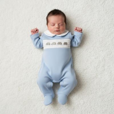 TC_LBW20-658-SE  Smocked "Elephant" All In One  (3-8lbs)