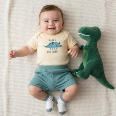 TH2831400  "Mini Saurus" Bodyvest, Shorts & Socks  (3-12m)