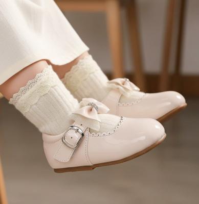 TIB16-C  Cream Bow and Diamante shoe  (3-10)