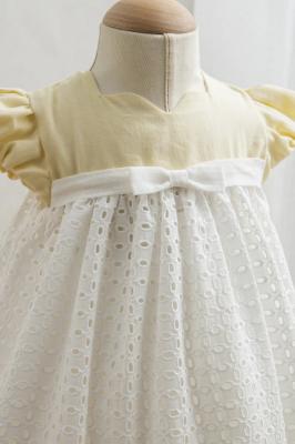 TO3949-Y   Broderie Anglaise Lace dress (6-36 months)
