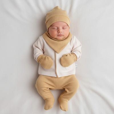 TO5445-E  Mustard Layette 5 Piece (0-1 months)