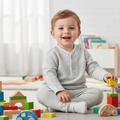 TO5602 Spanish grey Embossed Teddy Outfit (6-36 months)