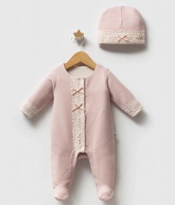 TO5663DP Spanish Brushed Cozy All In One Set (0-6 months)