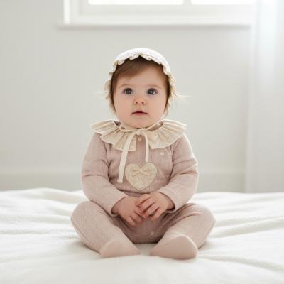 TO5781P  Floral and pointelle All In one set  (0-6 months)