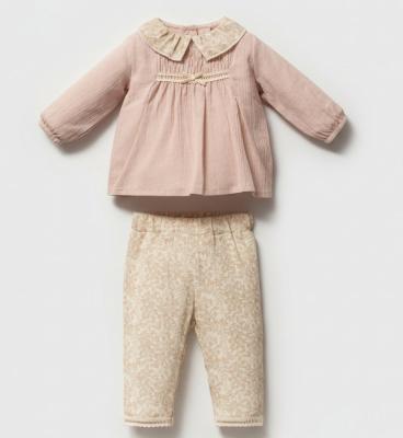 TO5782  Cotton Floral Two Piece Set  (6-36 months)