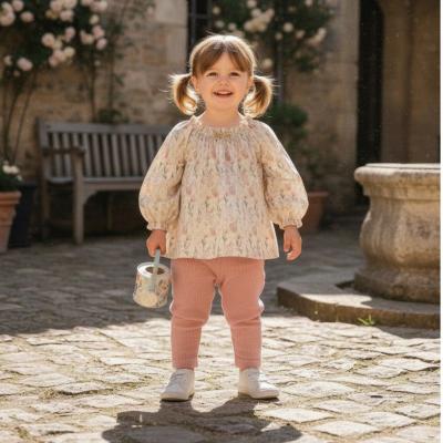 TO5803R  Floral Hemp Two Piece Set  (6-36 months)