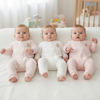 TO9506A  Assorted Zip Rompers  (0-9 months)