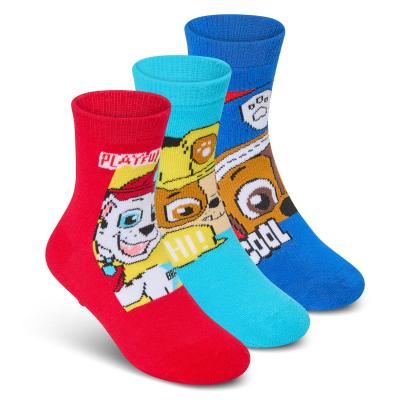 TT42B850 Paw Patrol Triple pack gripper sock (3-8.5)
