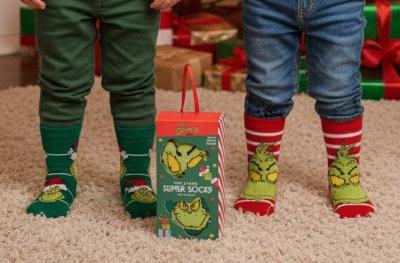TT42B857 Twin Pack Grinch Socks