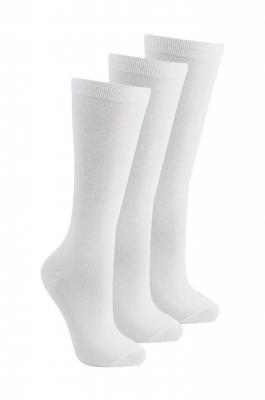 TT43B420W Triple pack of knee high socks (12.5-3.5)