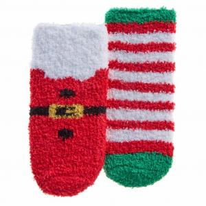 Tick Tock 44B1004 5056188251579 TT44B1006 Christmas Cozy  Socks 2 pairs (0-5.5)