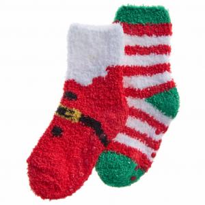 Tick Tock 44B1004 5056188251579 TT44B1006 Christmas Cozy  Socks 2 pairs (0-5.5)