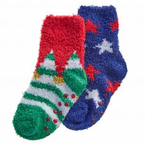 Tick Tock 44B1004 5056188251579 TT44B1006 Christmas Cozy  Socks 2 pairs (0-5.5)