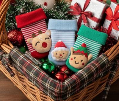 TT44B1032 Novelty Terry Christmas Sock (0-12 months)