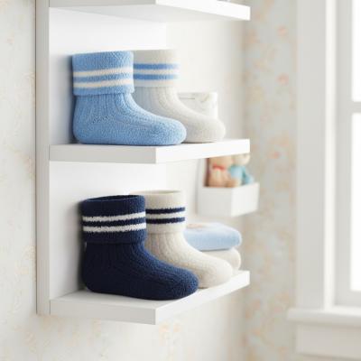 TT44B1055 Twin Pack Cosy Socks with grippers (0-5.5)
