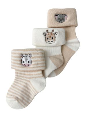 TT44B1061 Triple pack of Socks , animals (0-3.5)