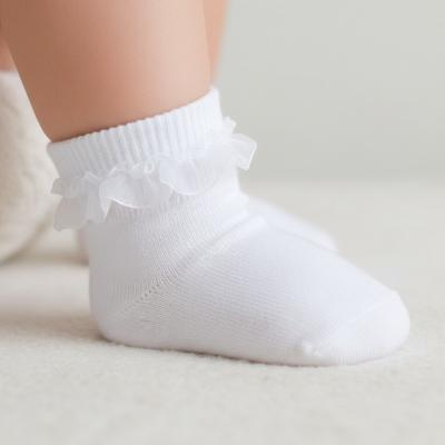 TT44B269 Triple Pack of Socks with Lace Trim (0-5.5)