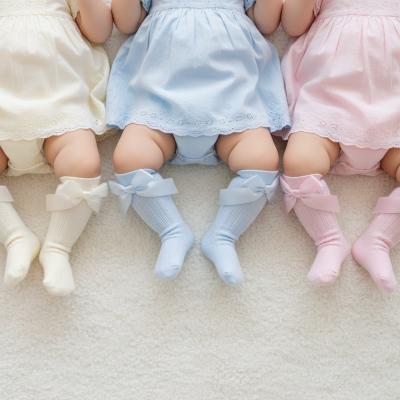 TT44B853A Cable Knee High Ribbon Socks ( 0-3.5)